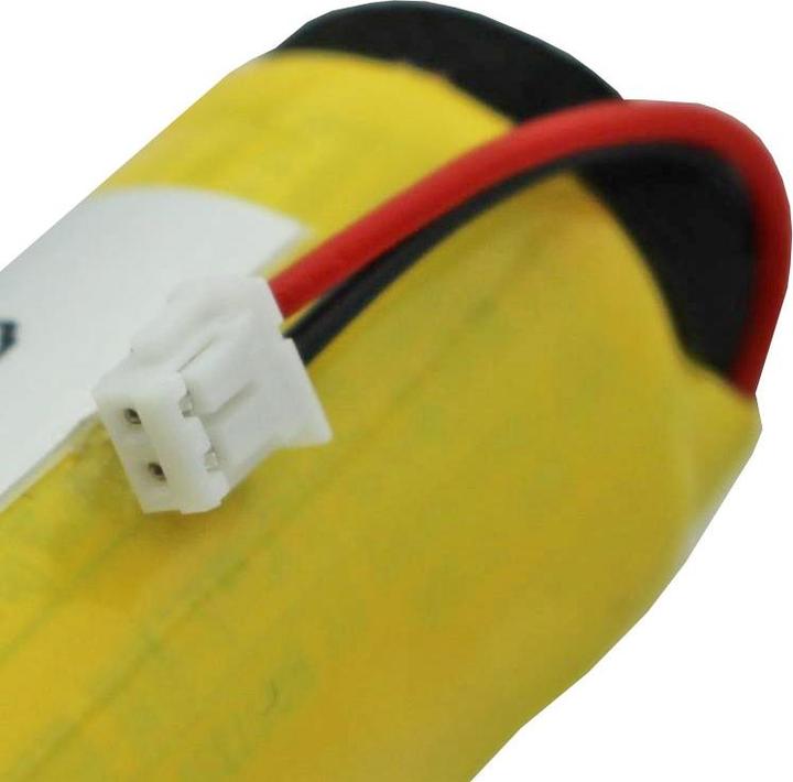 Produktbild AccuCell Batterie 6 Volt mit 2 Stück BR-2/3A, mit Kabel und Stecker (2 Stk., 2/3 A, 1200 mAh)