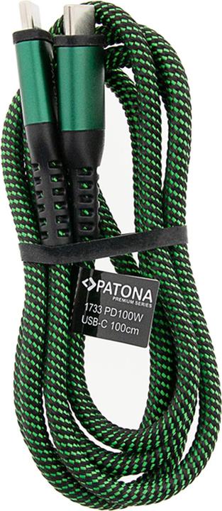 Actual product image Patona USB C — USB C (1 m, USB 2.0, 100 W)