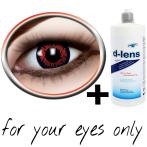 Actual product image Hanninger Contact lenses Redwolf (Red)