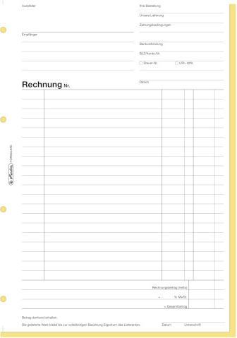 Image du produit Herlitz Livret de formulaires "Facture 777,20cm (306"), DIN A4, 2 x 40 feuilles (80 x)