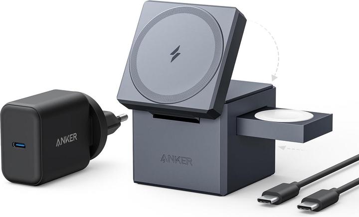 Actual product image Anker 3-in-1 Cube with MageSafe 2B2 (30 W)