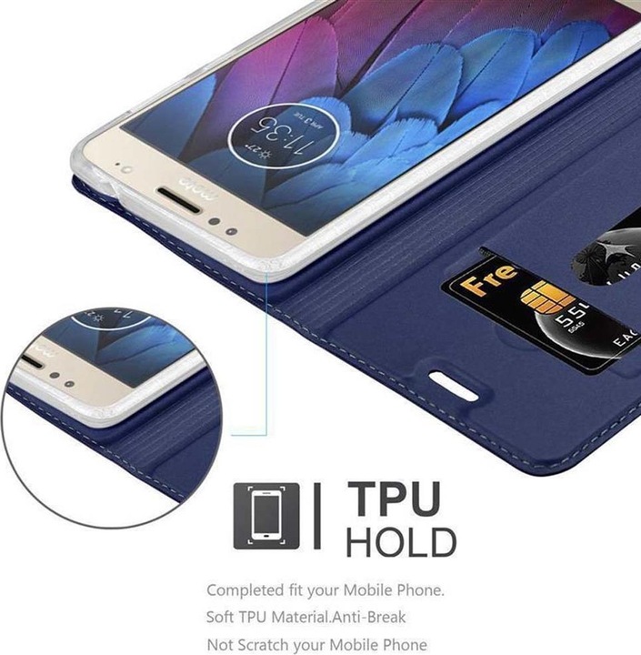 Actual product image Cadorabo Book Classy Style Cover (Motorola Moto G5S Plus)