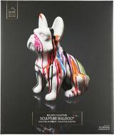 Image du produit Home Deco Factory bulldog ceramique coulures 30cm