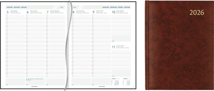 Produktbild Aurora 7Tf Florence 2021 2715R bordeaux, 1W/2S 210x270x5mm (21 x 27 cm, Deutsch)
