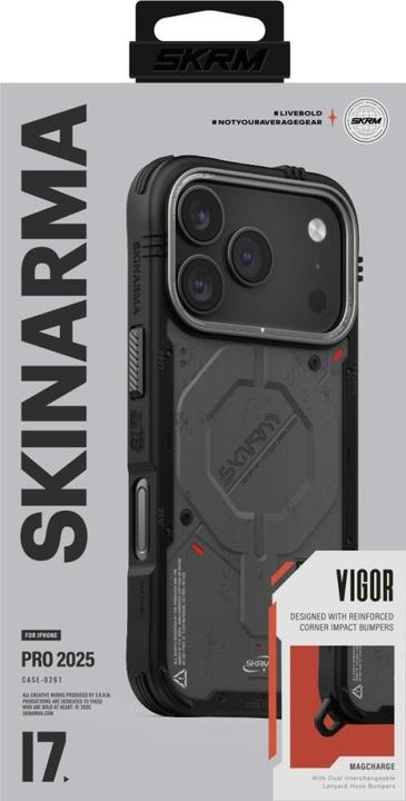 Produktbild Etuui Case Skinarma Vigor MagSafe for iPhone 17 Pro graphite (Apple iPhone 17 Pro)