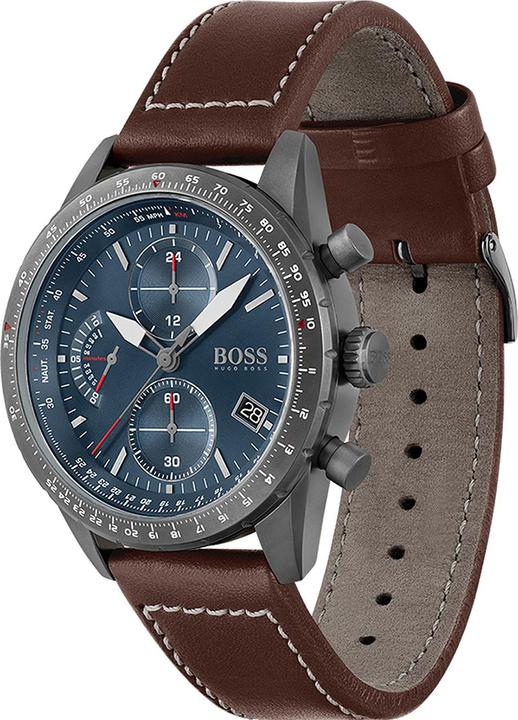 Immagine prodotto Hugo Boss Pilota Chrono (Cronografo, Orologio da polso analogico, 44 mm)