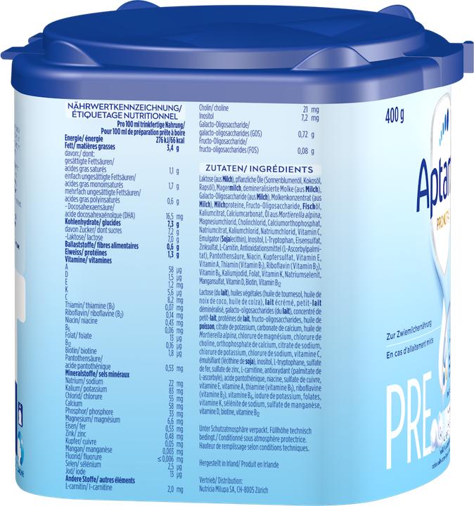 Immagine prodotto Aptamil Pronutra Pre (400 g, dalla nascita)