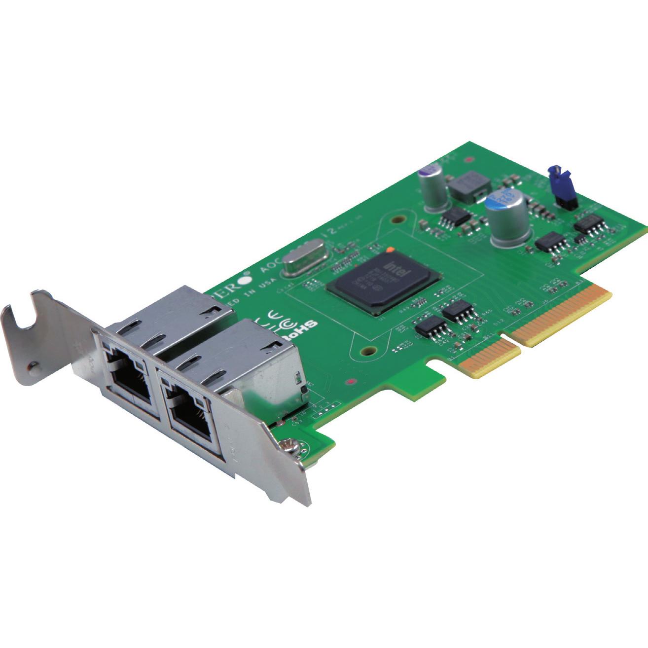 Supermicro AOC-SGP-i2 2Port 1Gbps ServerNIC (Mini PCI Express), Netzwerkkarte, Grün