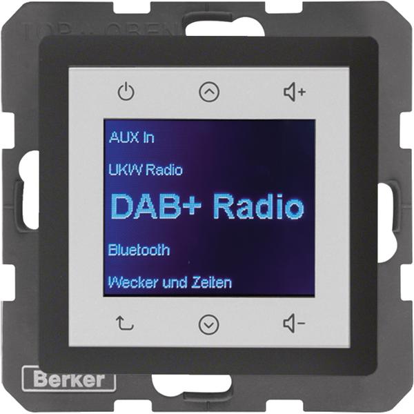 Berker BERK Radio Touch (UKW, DAB), Radio, Grau