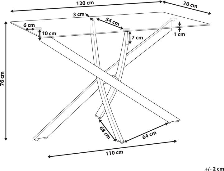 Produktbild Beliani Maramo (120 x 70 x 76 cm)