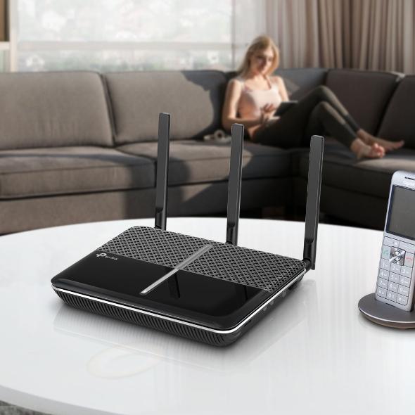 Actual product image TP-Link Ac2100 Wi-Fi Vdsl/Adsl Telephony Modem Router