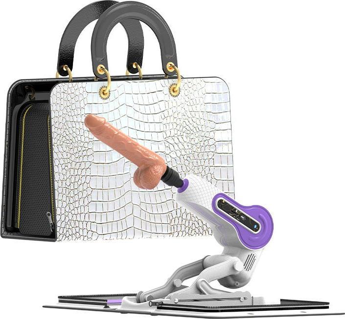 Produktbild Zsex Fuck Machine - Weisse Tasche - Lila Maschine