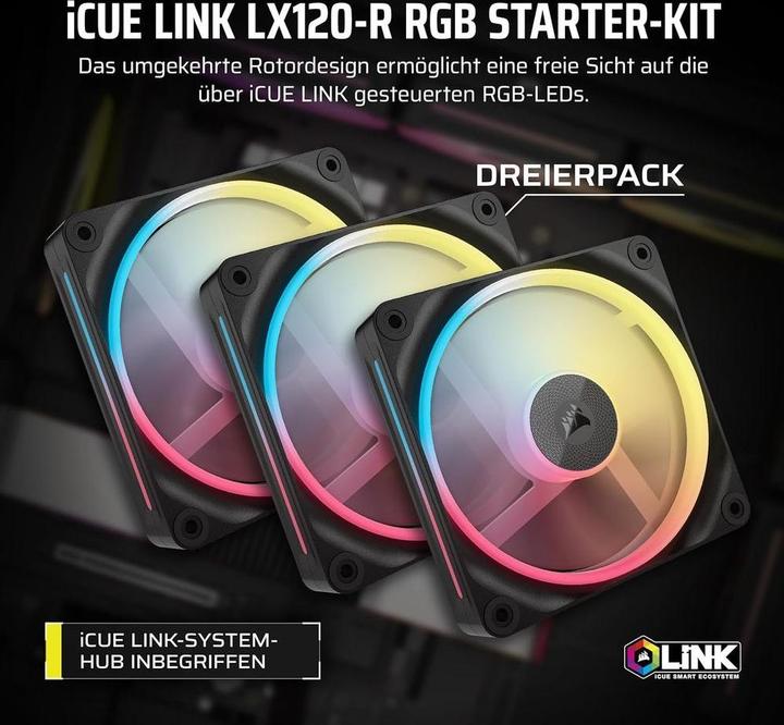 Productafbeelding Corsair LX120-R (120 mm, 3x)