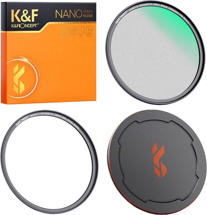 Immagine prodotto K&F Concept Concept Magnetic 1/4 Black Mist Filter Nano X - 77 mm (77 mm, Filtro nebbia nero)