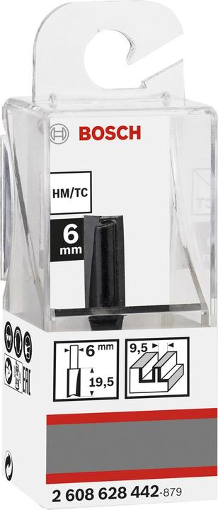 Productafbeelding Bosch Professional Zubehör Groeffrees 6 mm. D1 9,5 mm. L 19,5 mm. G 51 mm