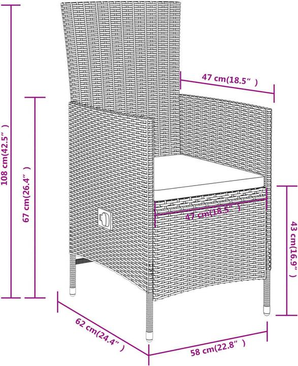 Produktbild vidaXL Wabeldorf (80 x 80 x 74 cm)
