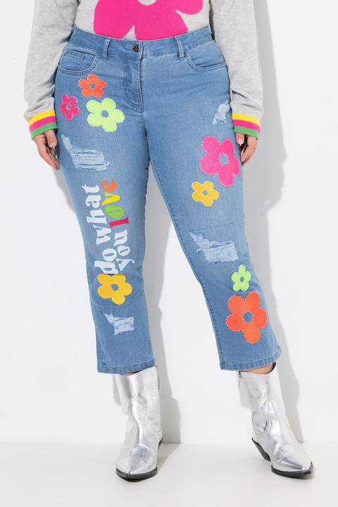 Produktbild Angel of Style 7/8-Jeans, Straight Fit, destroyed, Badges (48)