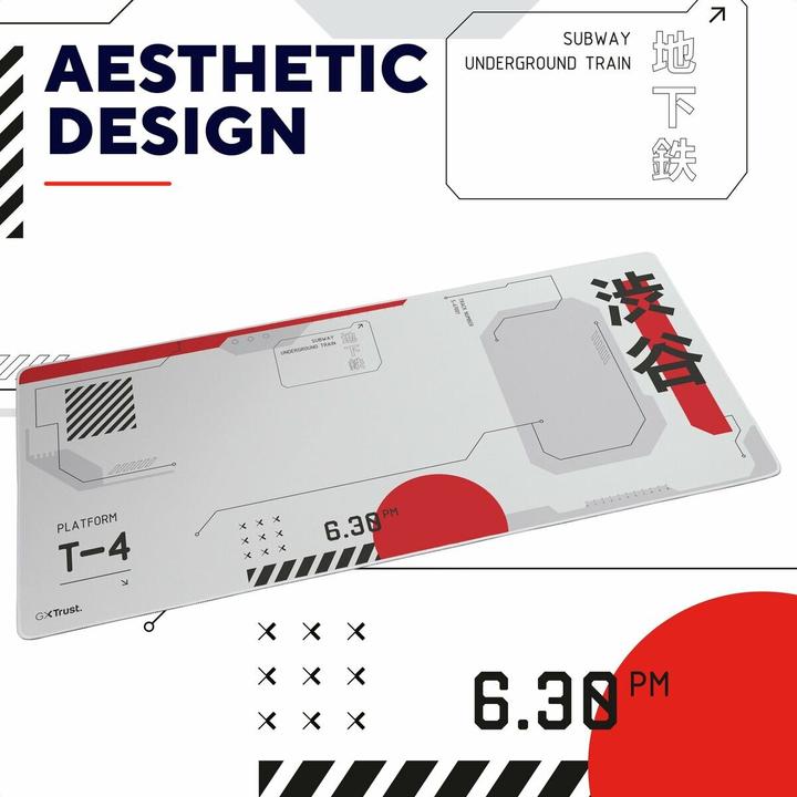 Produktbild Trust GXT759 XXL MOUSEPAD - JAPAN WHI (XXL)
