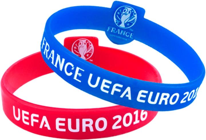 Produktbild Universal Textiles Euro 2016 Offizielle Silikon Armbänder (2 Stück) (100% Silikon)