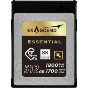 Thumbnail - Exascend Essential (512 GB, CFexpress Typ B), Speicherkarte, Schwarz, Grau