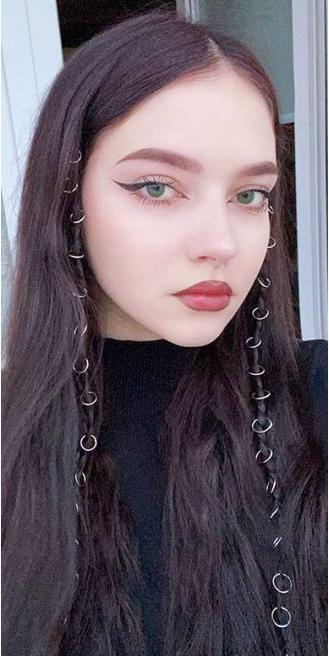 Actual product image MU Style Metall Haar Ringe