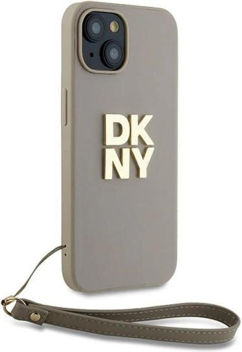 Produktbild DKNY DKHCP15SPBSWSE iPhone 15 / 14 / 13 6.1" beżowy/beige hardcase Wrist Strap Stock Logo (Apple iPhone 13, Apple iPhone 14, Apple iPhone 15)
