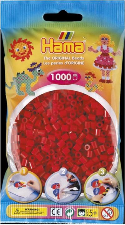 Hama Perlen Bügelservice von Hama Perlen-dunkel rot (022)