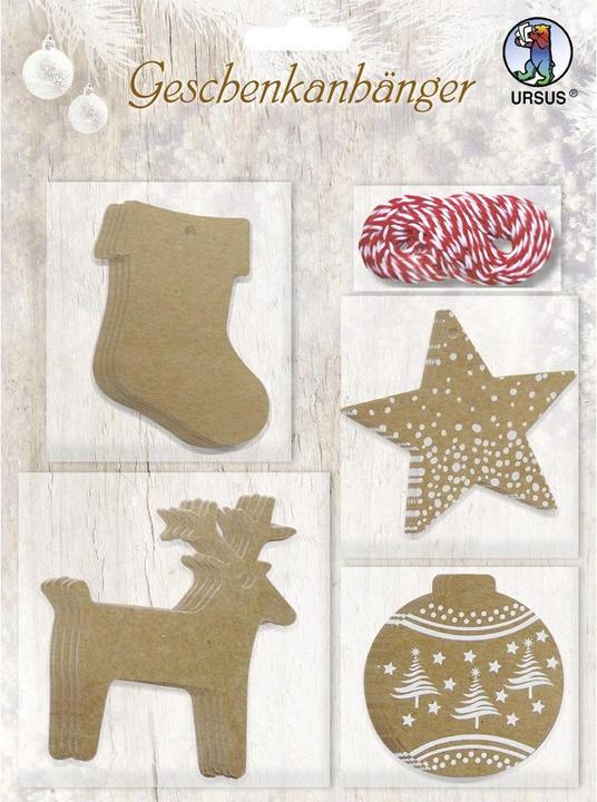 Produktbild Ursus Geschenkanhänger Christmas (Geschenkverzierung, 20 x)