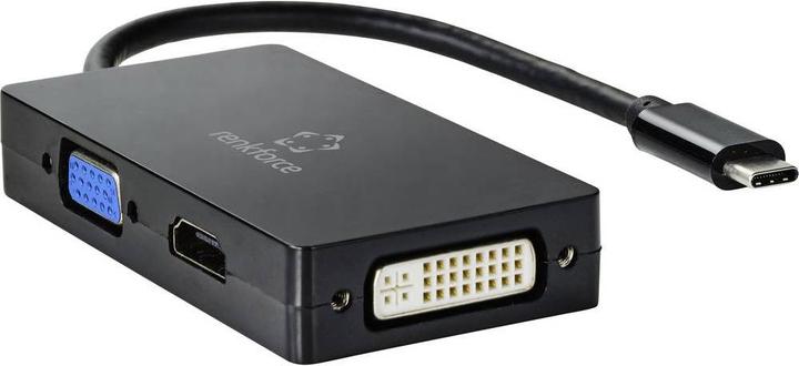 Produktbild Renkforce TV, Monitor Adapter (USB Typ-C, DVI, VGA, HDMI)