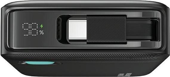 Produktbild Usams Powerbank ze zwijanym kablem USB-C Retractable 10000 mAh PD 20W Fast Charge XY Series biały/wh (10000 mAh, 20 W, 20 Wh)