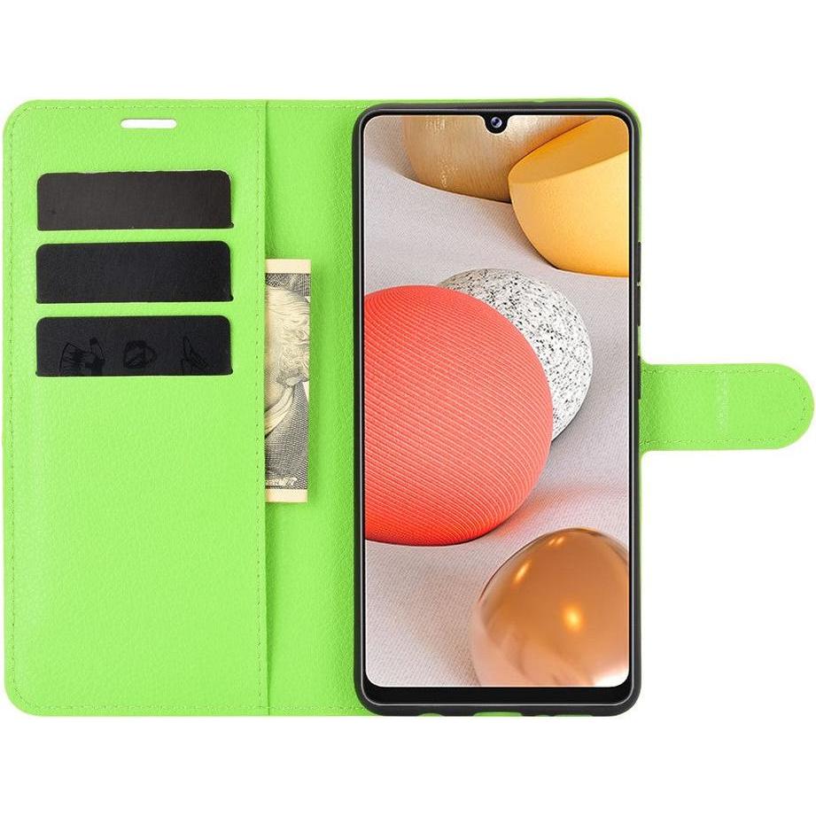 Thumbnail - Cover-Discount Galaxy A42 - Leder Etui Hülle grün (Samsung Galaxy A42 5G), Smartphone Hülle, Grün