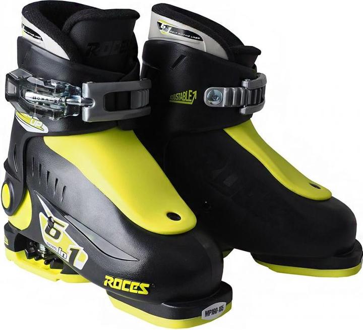 Actual product image Roces Buty narciarskie Idea Up czarno-limonkowe JUNIOR 450490 18 25-29 (18, 19, 20, 21, 22, 23, 24, 25, 26, 27, 28, 29)