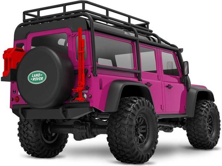 Actual product image Traxxas TRX-4M Land Rover Defender 4x4 pink 1/18 Crawler RTR Brushed, mit Akku und USB Ladegerät (RTR Ready-to-Run)