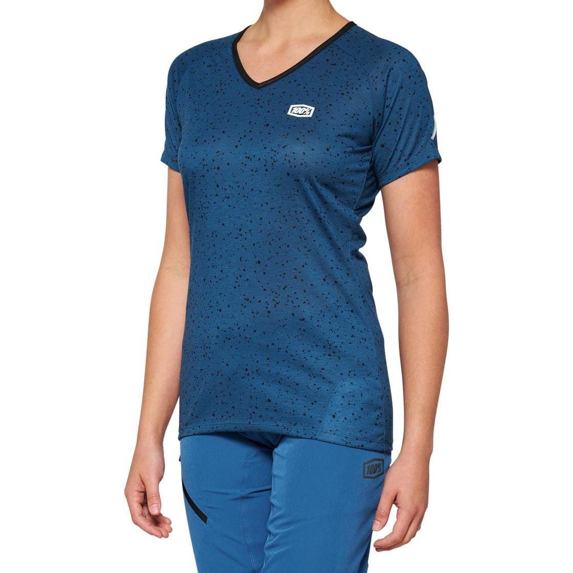 100%, Damen, Velotrikot, Airmatic Women-Jersey (M), Blau, M
