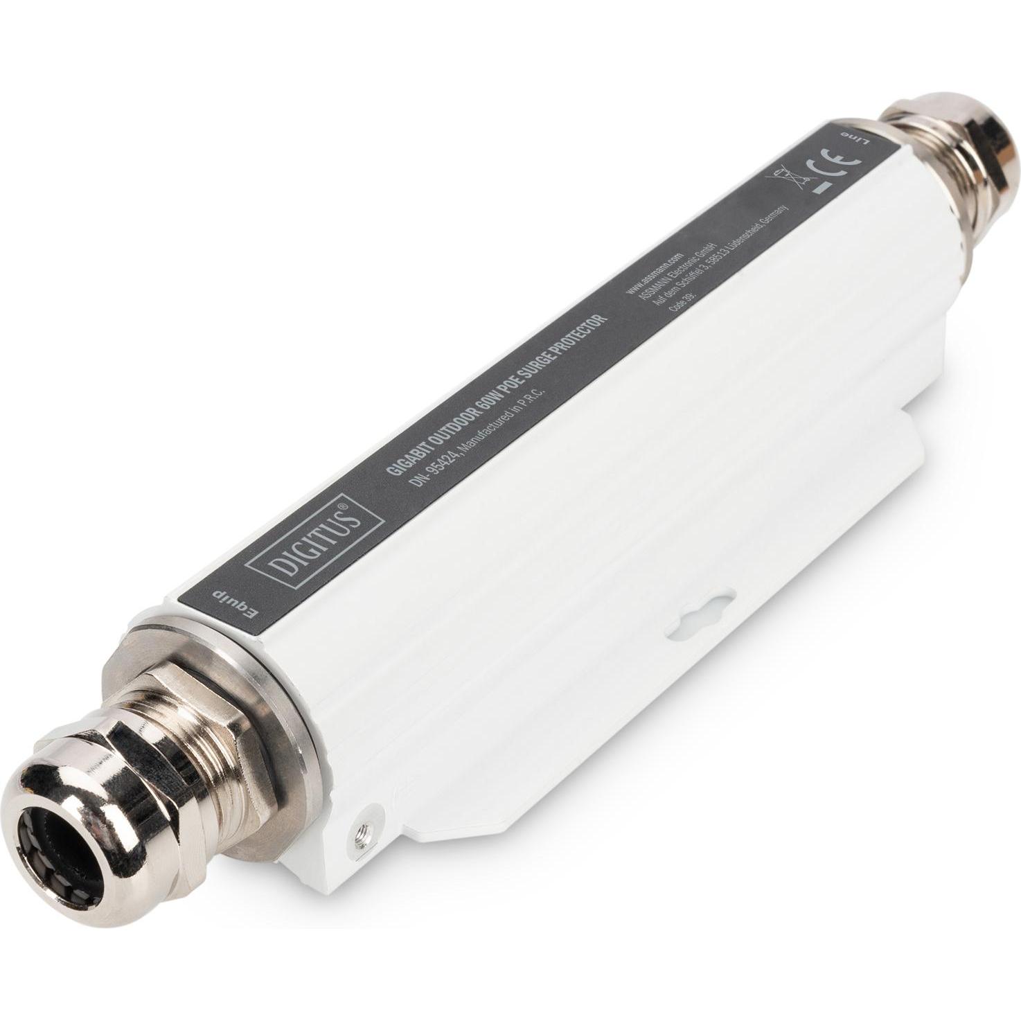 Digitus 110 W Gigabit PoE Überspannungsschutz (Überspannungsschutzadapter), Netzwerk Zubehör