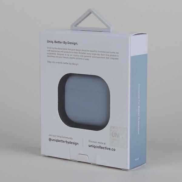 Produktbild Uniq etui Lino AirPods 3 gen Silicone błękitny/arctic blue