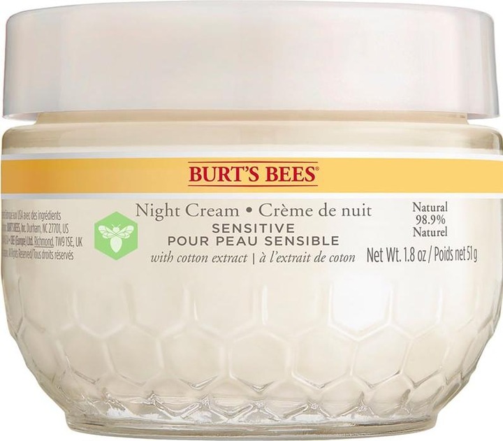 Produktbild Burt's Bees Sensitive Night Cream Cotton Extract (Nachtcreme)