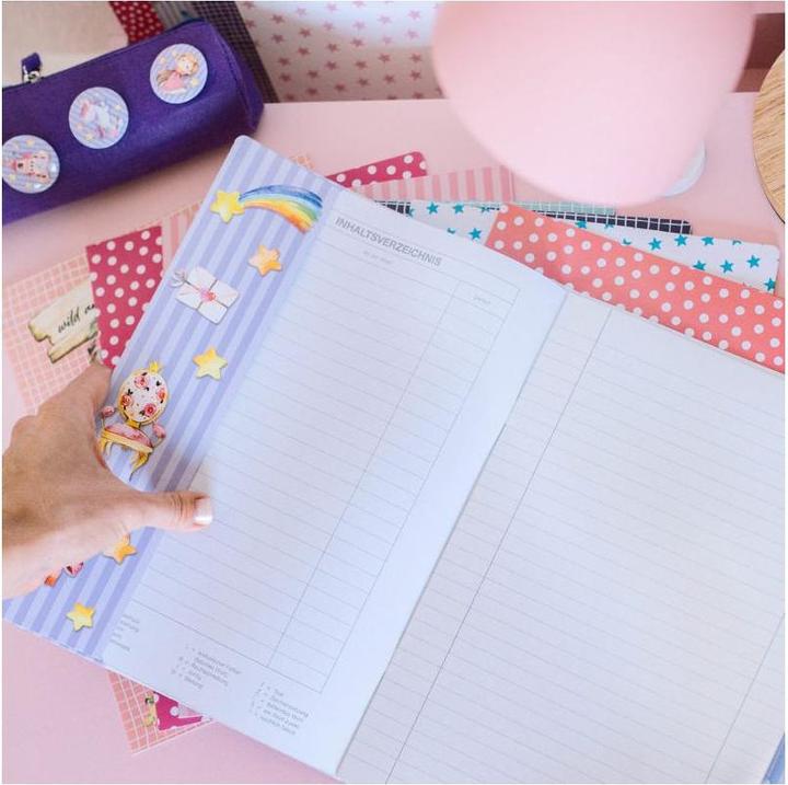 Produktbild Papierdrachen 8er Set Heftumschläge - Unter Wasser + Einhorn - Set 4 (A4)