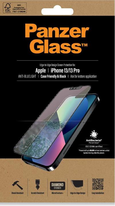 Actual product image PanzerGlass Display protection CF Anti Blue AB (1 pcs., Apple iPhone 13)