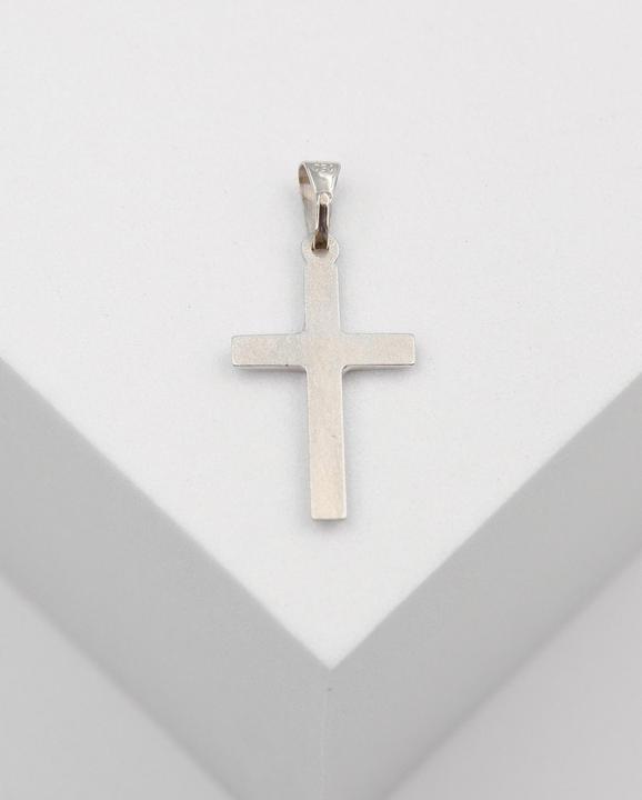 Immagine prodotto Muau Ciondolo croce oro bianco 750, 26x12 mm (Oro bianco 750/18 carati)
