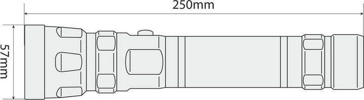 Actual product image Lampa Patrol LED torch, made of aluminium (6 cm)