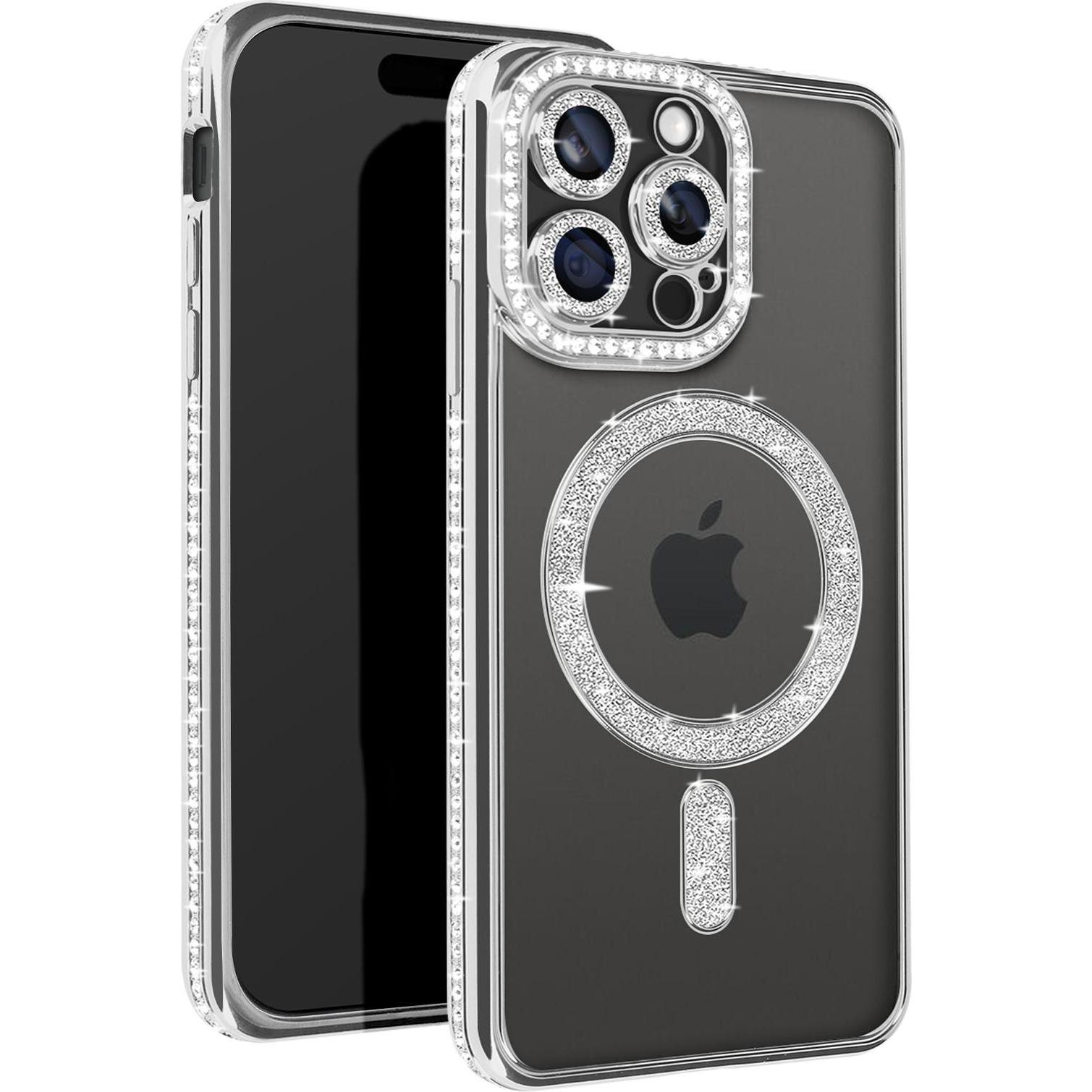Avizar Glamor Guard Case (Apple iPhone 15 Pro Max), Smartphone Hülle, Grau