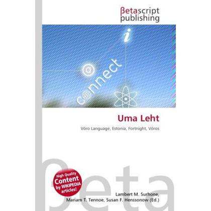 Uma Leht, Fachbücher von Susan F. Marseken, Lambert M. Surhone, Miriam T. Timpledon