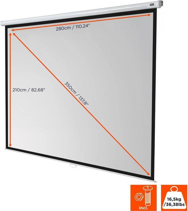 Actual product image Celexon Rollo Economy, Canvas, 4:3 (141.34", 4:3)