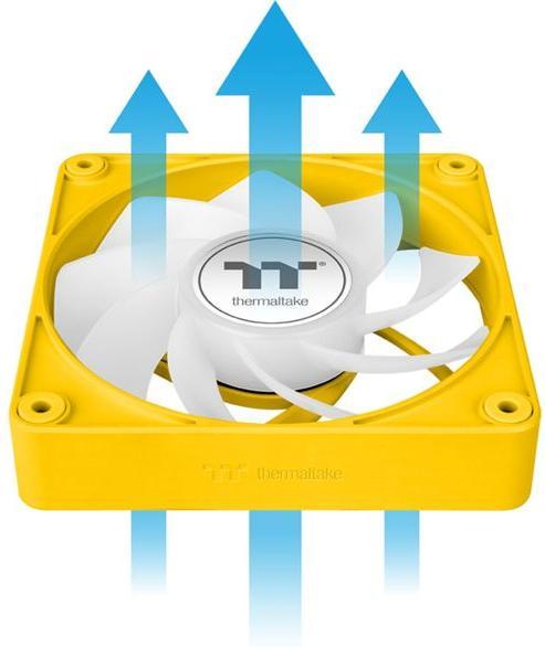 Image du produit Thermaltake TT CT140 EX Reverse ARGB PC Cooling Fan 3 Pack Bumblebee (140 mm, 3 x)