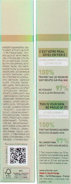 Image du produit Erborian Red Correct (Vert, 15 ml)
