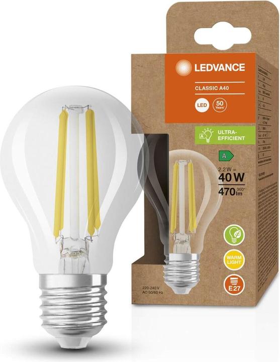 Produktbild Ledvance LED-Lampe (E27, 2.20 W, 470 lm, 1 x, A)