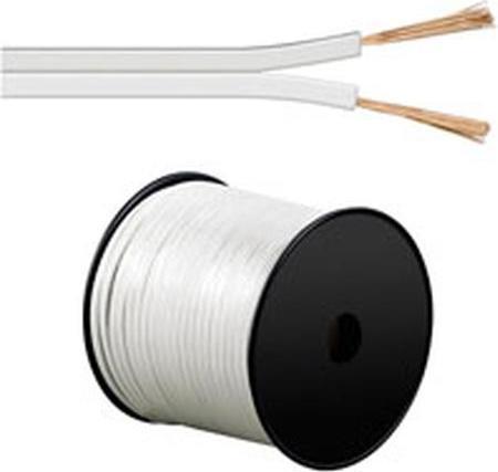 Productafbeelding Goobay Luidsprekerkabel wit CCA (100 m, 0.75 mm²)