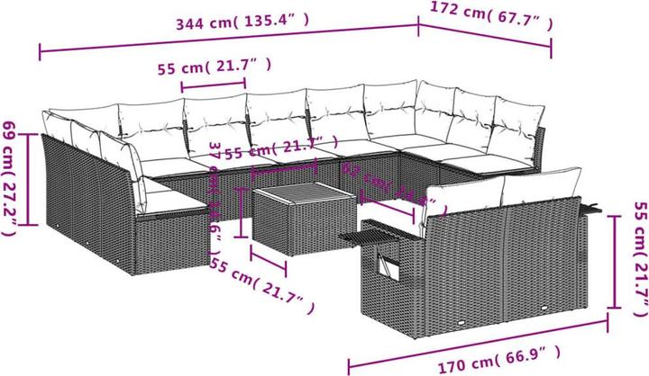 Produktbild vidaXL Bristol