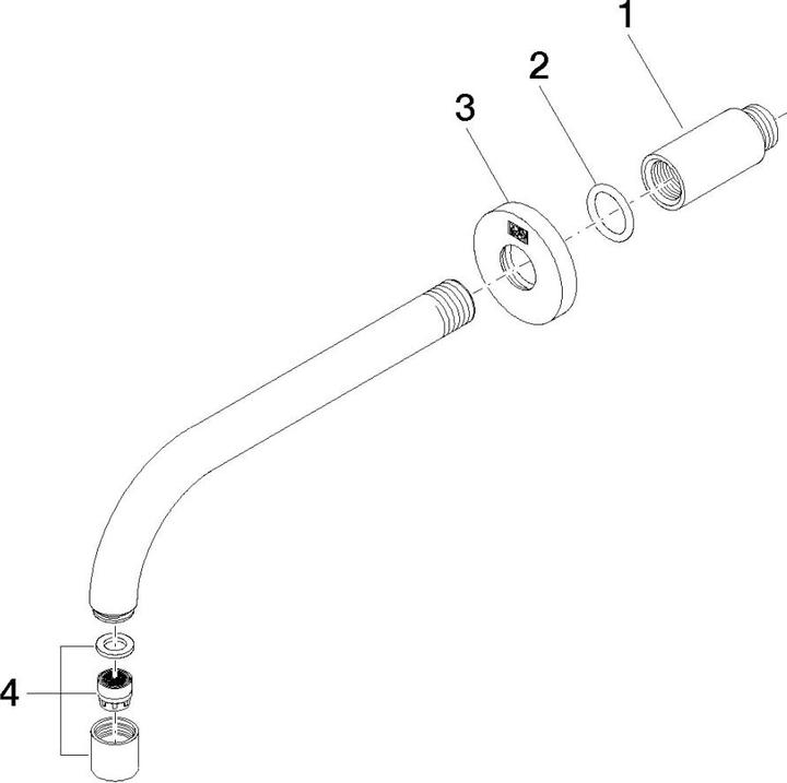 Actual product image Dornbracht Tara washbasin wall spout, without drain set, projection 190mm, 13800882